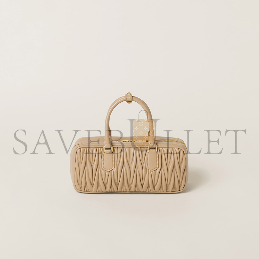 M1v M1v arcadie matelassÉ nappa leather bag 5bb148 (27*12*9cm)